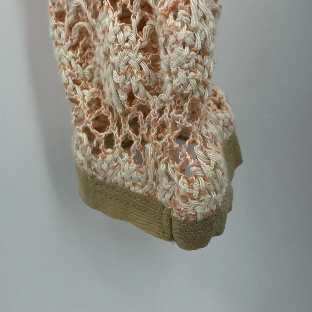 Free People S New Romantics Heirloom Rashele Cropped crochet Long Sleeve